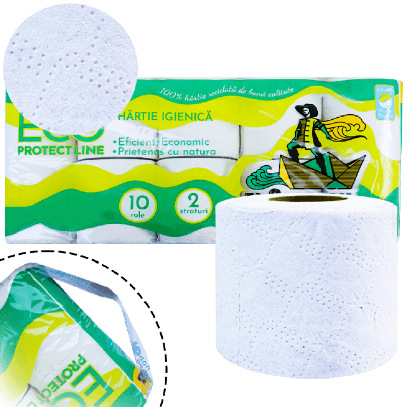 Hartie igienica 2 straturi El Capitan Eco 10 role